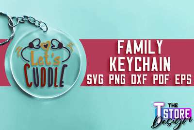 Family Keychain SVG | Family Quotes Design | Print SVG SVG The T Store Design 