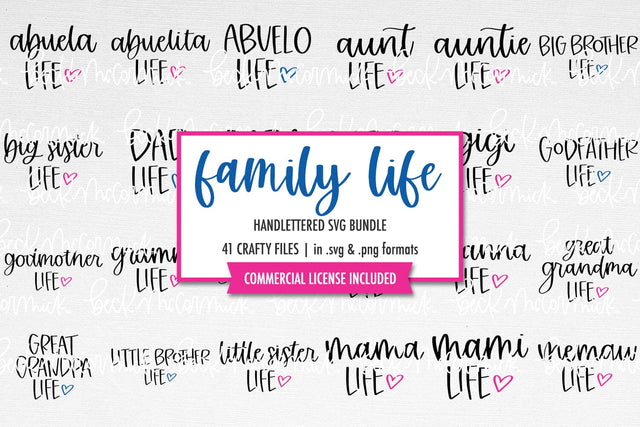 Family Life SVG Bundle SVG Beck McCormick 