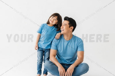 Family matching t-shirt mockup design Mock Up Photo Regulrcrative 