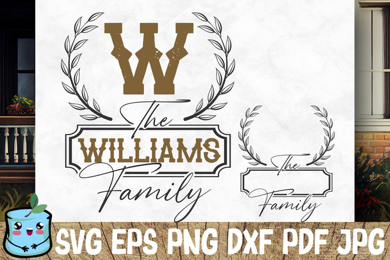 Family Monogram 10 SVG MintyMarshmallows 