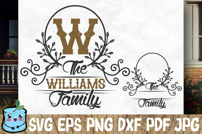 Family Monogram 11 SVG MintyMarshmallows 