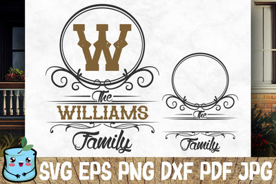 Family Monogram 2 SVG MintyMarshmallows 