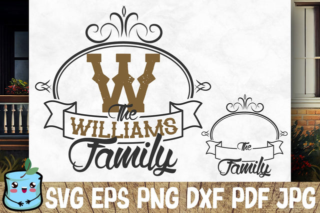 Family Monogram 3 SVG MintyMarshmallows 