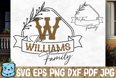 Family Monogram 4 SVG MintyMarshmallows 