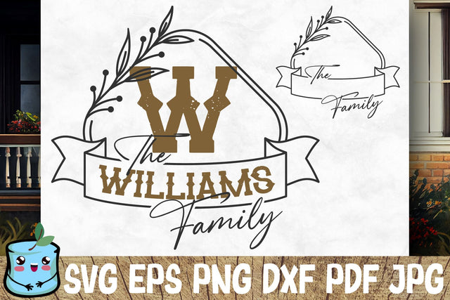 Family Monogram 4 SVG MintyMarshmallows 