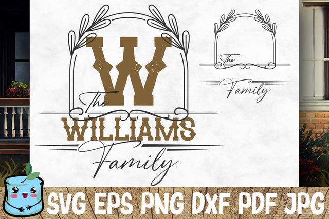 Family Monogram 6 SVG MintyMarshmallows 