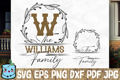 Family Monogram 7 SVG MintyMarshmallows 