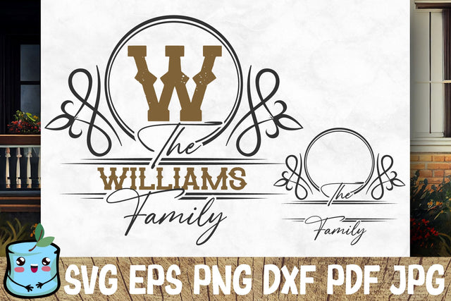 Family Monogram 8 SVG MintyMarshmallows 
