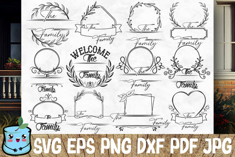 Family Monograms SVG Bundle SVG MintyMarshmallows 