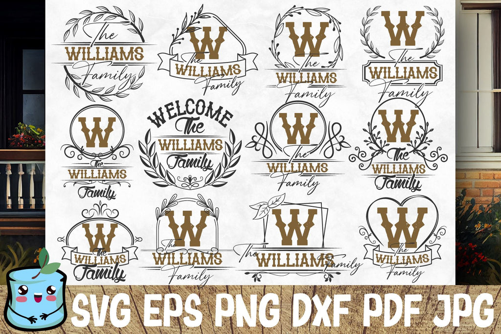 Family Monograms SVG Bundle - So Fontsy