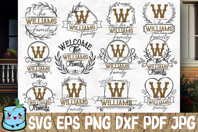 Family Monograms SVG Bundle SVG MintyMarshmallows 