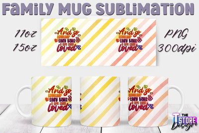 Family Mug Sublimation | 11 Oz 15 Oz Mug Sublimation | PNG File v.1 Sublimation The T Store Design 