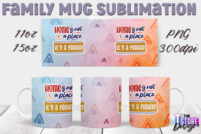 Family Mug Sublimation | 11 Oz 15 Oz Mug Sublimation | PNG File v.1 Sublimation The T Store Design 
