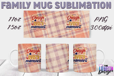 Family Mug Sublimation | 11 Oz 15 Oz Mug Sublimation | PNG File v.1 Sublimation The T Store Design 