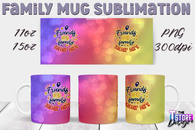 Family Mug Sublimation | 11 Oz 15 Oz Mug Sublimation | PNG File v.1 Sublimation The T Store Design 
