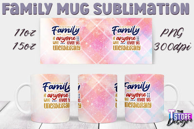 Family Mug Sublimation | 11 Oz 15 Oz Mug Sublimation | PNG File v.1 Sublimation The T Store Design 