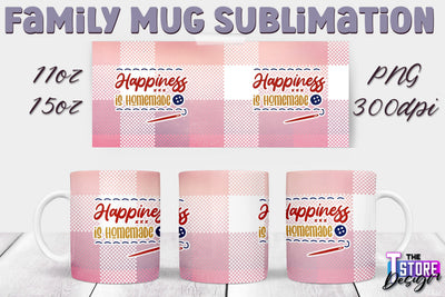 Family Mug Sublimation | 11 Oz 15 Oz Mug Sublimation | PNG File v.1 Sublimation The T Store Design 