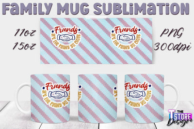 Family Mug Sublimation | 11 Oz 15 Oz Mug Sublimation | PNG File v.1 Sublimation The T Store Design 
