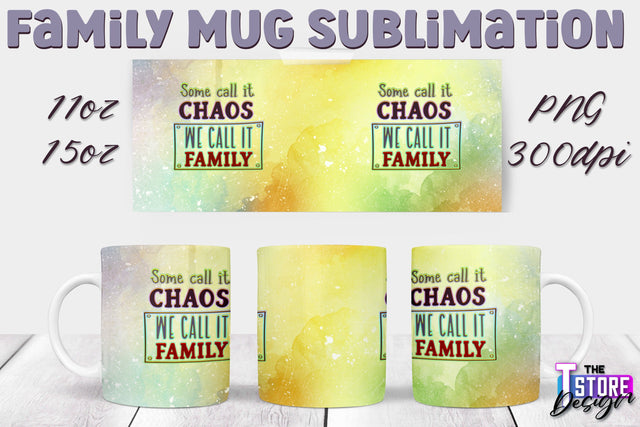 Family Mug Sublimation | 11 Oz 15 Oz Mug Sublimation | PNG File v.2 Sublimation The T Store Design 