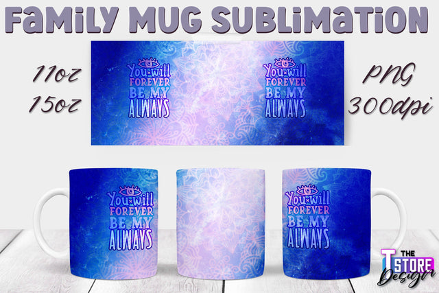 Family Mug Sublimation | 11 Oz 15 Oz Mug Sublimation | PNG File v.2 Sublimation The T Store Design 