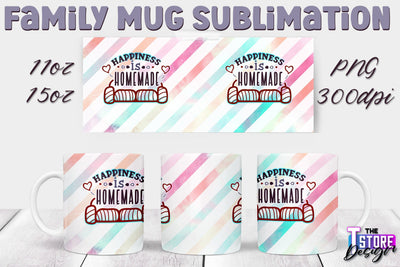 Family Mug Sublimation | 11 Oz 15 Oz Mug Sublimation | PNG File v.2 Sublimation The T Store Design 