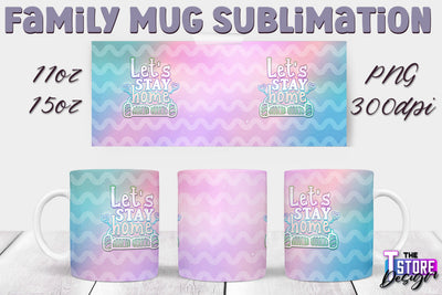 Family Mug Sublimation | 11 Oz 15 Oz Mug Sublimation | PNG File v.2 Sublimation The T Store Design 