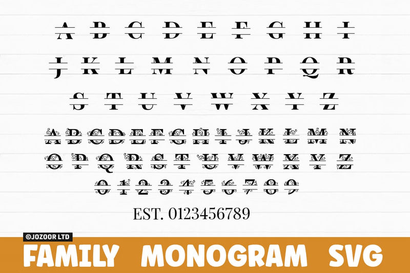 Family Name Monogram SVG Bundle - So Fontsy