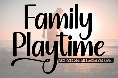 Family Playtime Font Studio Natural Ink 