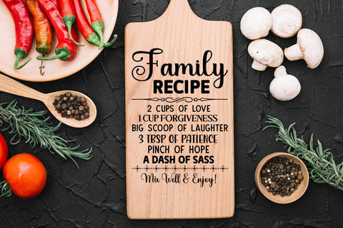 family recipe 2 cups of love SVG Angelina750 