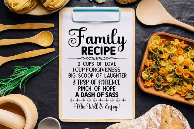 family recipe 2 cups of love SVG Angelina750 