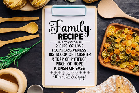 family recipe 2 cups of love SVG Angelina750 