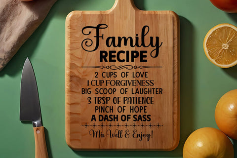 family recipe 2 cups of love SVG Angelina750 