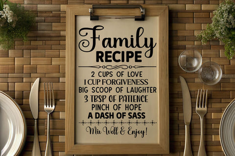 family recipe 2 cups of love SVG Angelina750 