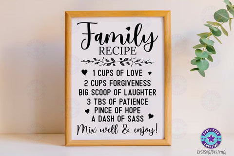 Family Recipe SVG Bundle, Cutting Board SVG FiveStarCrafting 