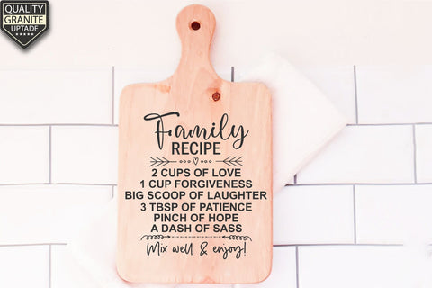 Family Recipe Svg Bundle, Marriage Charcuterie Board Svg, Funny kitchen svg, Cutting Board Quotes Svg, Recipe For Mom, Family Kitchen Svg SVG Creativeart88 