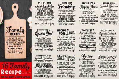 Family Recipe SVG Bundle SVG Angelina750 