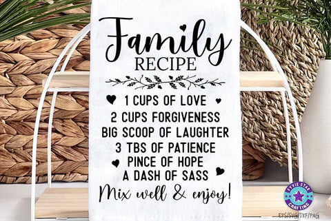 Family Recipe SVG, Cutting Board SVG FiveStarCrafting 