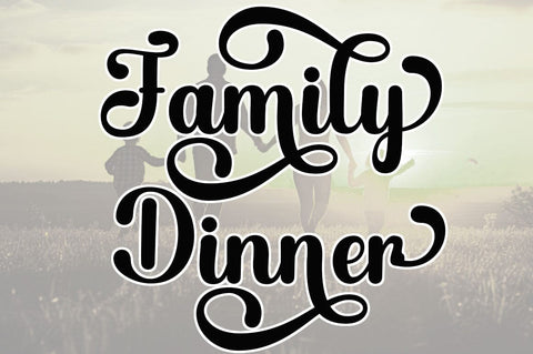 Family Script Font muhammadzeky 