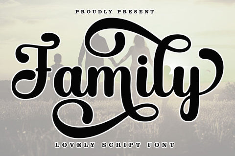 Family Script Font muhammadzeky 