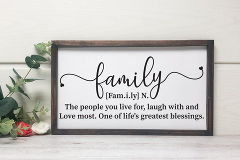 Family Sign SVG, DXF, PNG, EPS, PDF SVG CraftLabSVG 