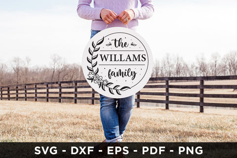 Family Sign SVG, Monogram SVG SVG CraftLabSVG 