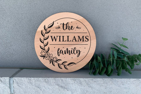 Family Sign SVG, Monogram SVG SVG CraftLabSVG 