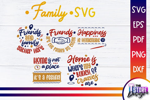 Family SVG | Family Quotes Design | Print SVG v.1 SVG The T Store Design 
