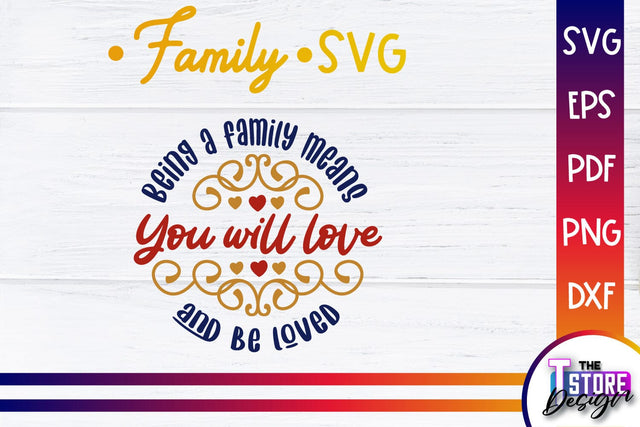 Family SVG | Family Quotes Design | Print SVG v.1 SVG The T Store Design 