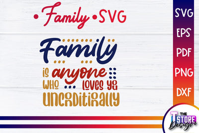Family SVG | Family Quotes Design | Print SVG v.1 SVG The T Store Design 
