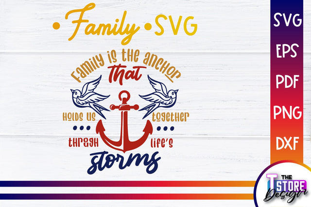Family SVG | Family Quotes Design | Print SVG v.1 SVG The T Store Design 