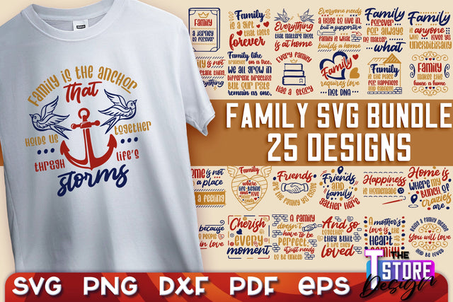 Family SVG | Family Quotes Design | Print SVG v.1 SVG The T Store Design 