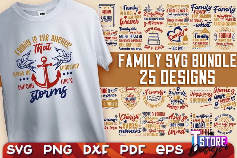 Family SVG | Family Quotes Design | Print SVG v.1 SVG The T Store Design 