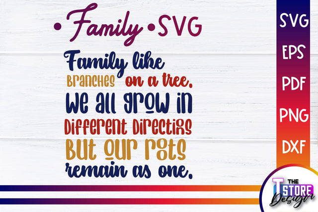 Family SVG | Family Quotes Design | Print SVG v.1 SVG The T Store Design 