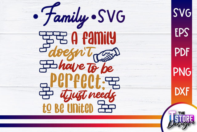 Family SVG | Family Quotes Design | Print SVG v.1 SVG The T Store Design 